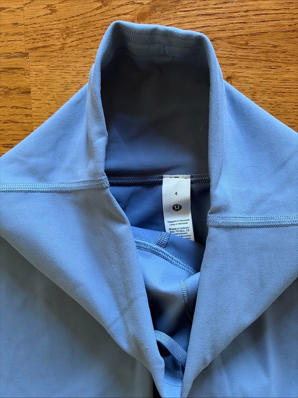 NWT Lululemon Wunder Train HR Contour Fit Shorts 6" Women Oasis Blue 4 Bike - Picture 5 of 5